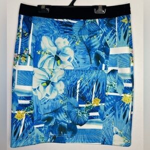 Luna hibiscus floral tropical mini skirt